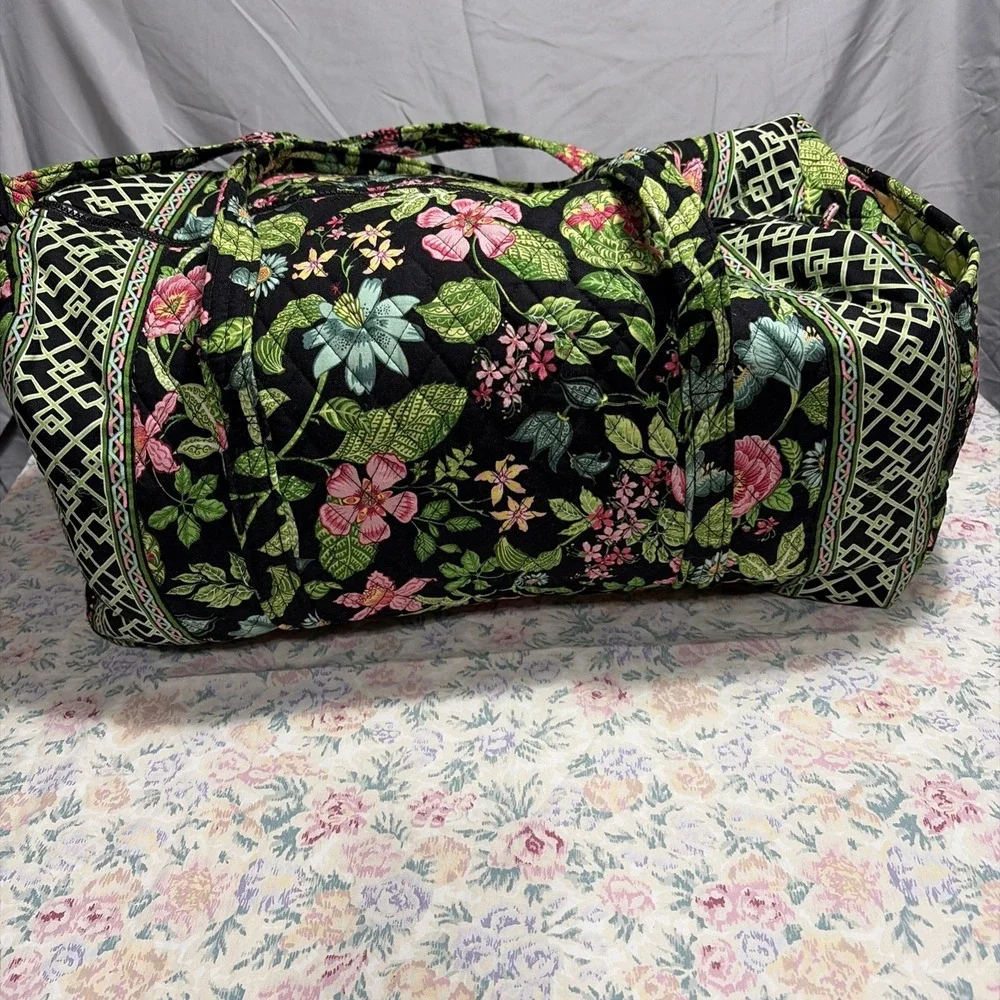 NWT Vera Bradley Botanica Large Duffel Bag & Lola Handbag 2 Pc Vintage Set 2007